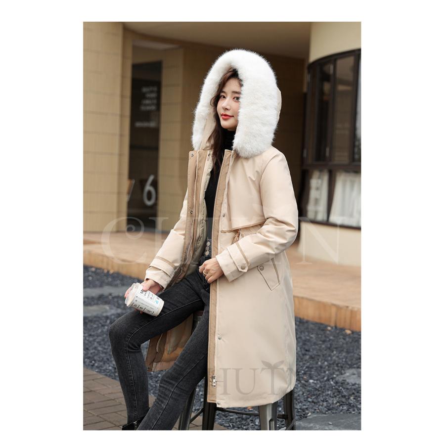 ダウンコート レディース ミディアム丈ダウンコート ファー付きダウンコート フード付き ファー取り外し可能 アウター 冬物新作 カジュアル 大きいサイズ ~3XL ダウンコート レディース ミディアム丈ダウンコート ファー付きダウンコート フード付き ファー取り外し可能 アウター 冬物新作 カジュアル 大きいサイズ ~3XL