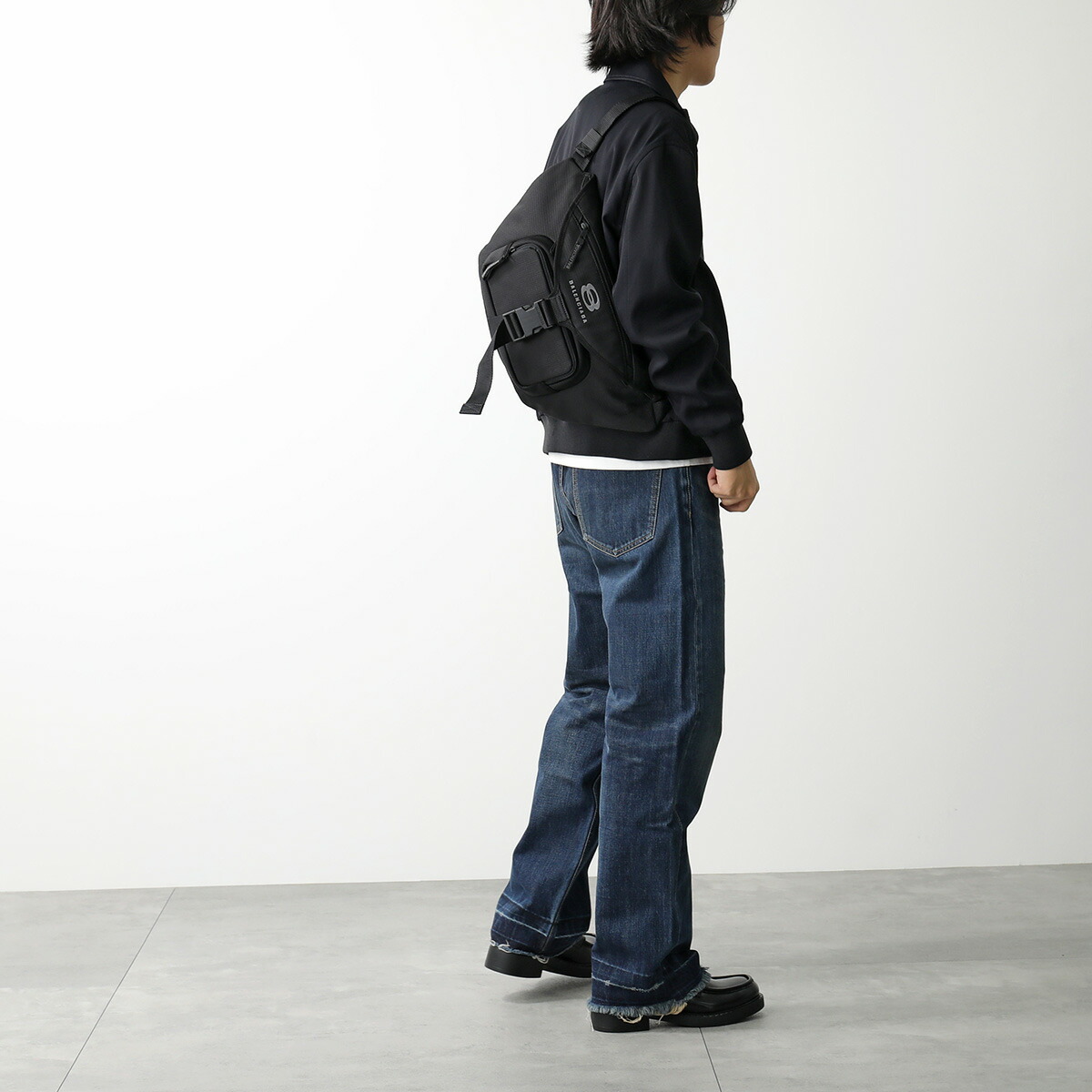 BALENCIAGA バレンシアガ ボディバッグ UNITY BELTPACK L 792072 2AA5S メンズ ベルトパック ロゴ 鞄 1000 BLACK