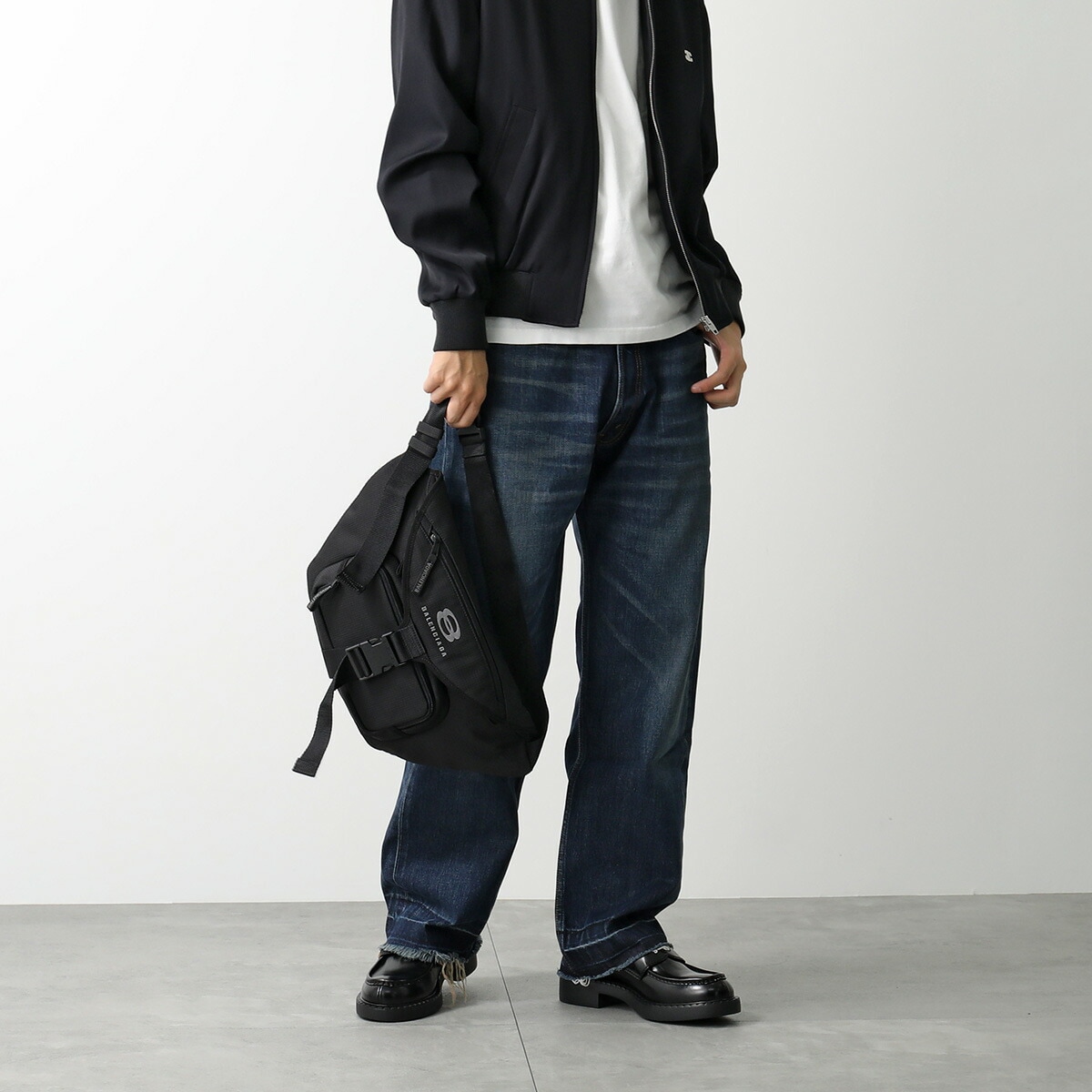 BALENCIAGA バレンシアガ ボディバッグ UNITY BELTPACK L 792072 2AA5S メンズ ベルトパック ロゴ 鞄 1000 BLACK