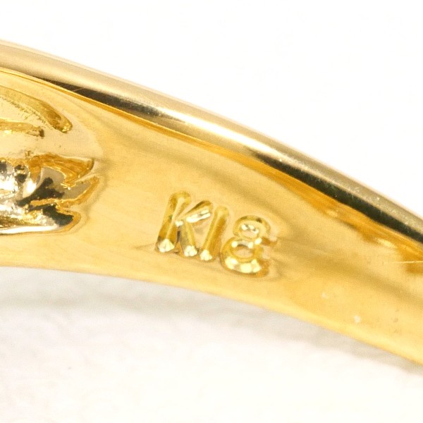 K18 18金 YG イエローゴールド リング 指輪 14号 ダイヤ 0.50 ジュエリー 中古 K18 18金 YG イエローゴールド リング 指輪 14号 ダイヤ 0.50 ジュエリー 中古