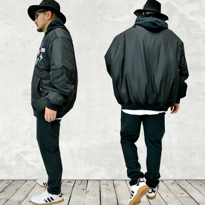 中綿ジャケット MA-1 MA1 ビッグシルエット オーバーサイズ ワッペン 刺繍 エムエーワン ブルゾン ゆったり パデッドボンバージャケット 中綿ジャケット MA-1 MA1 ビッグシルエット オーバーサイズ ワッペン 刺繍 エムエーワン ブルゾン ゆったり パデッドボンバージャケット