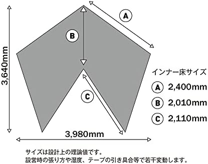 テンマクデザイン サーカス メッシュインナー セット 4/5（オプション品）2人 ワンポールテント インナーテント ソロ デュオ ファミリー キャンプ フルメッシュ グランドシート付 レギュラーサイズ