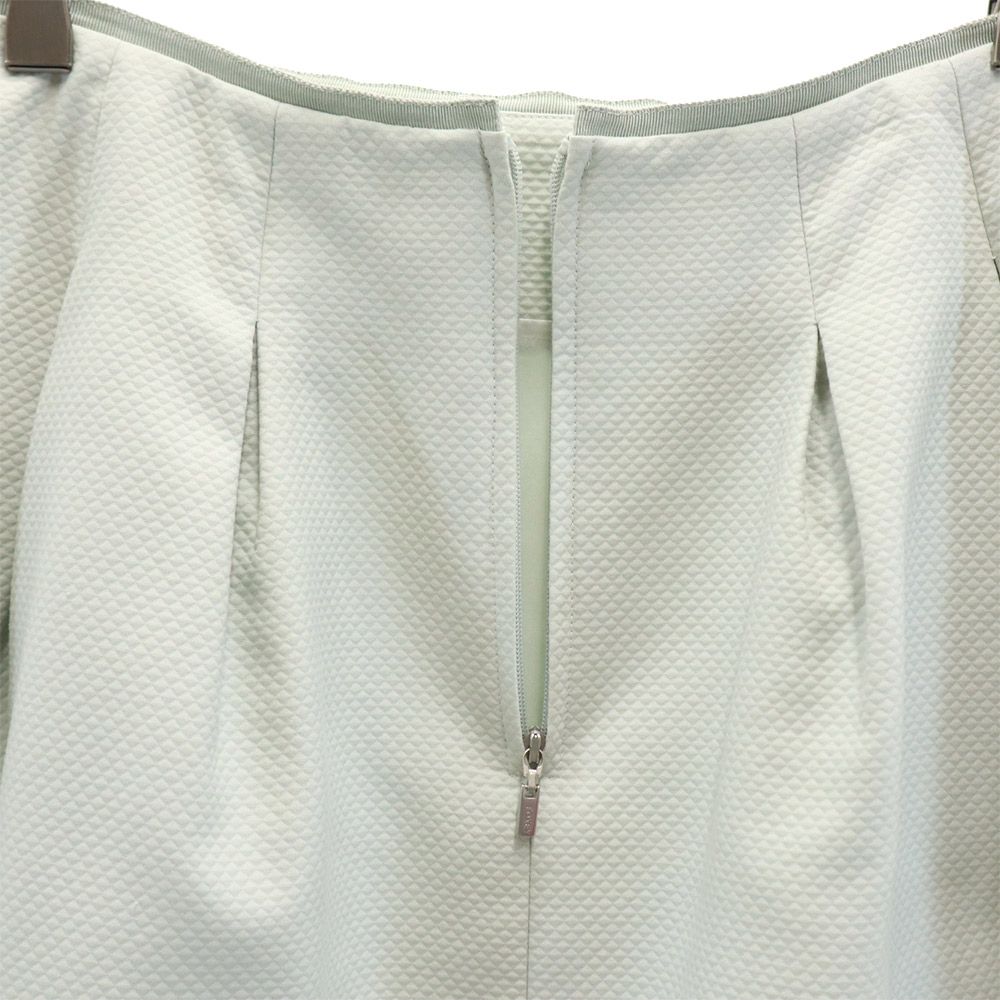 日本製 ミディ丈 台形 スカート 38 緑系 レディース 日本製 ミディ丈 台形 スカート 38 緑系 レディース