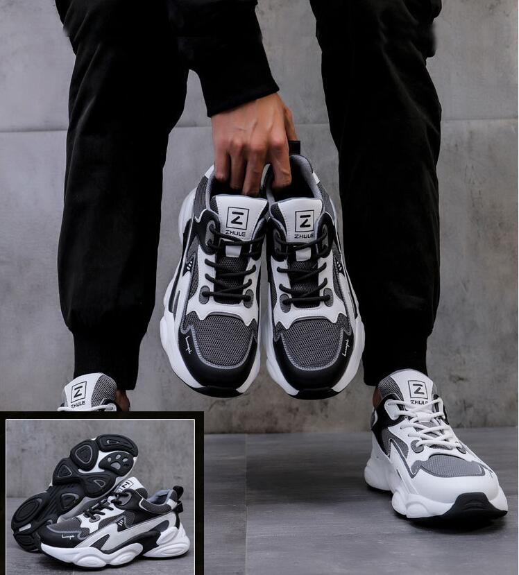 春秋冬 2色選べる スニーカー メンズ 厚底 紳士靴 ランニング スニーカー メンズ 紐靴 ジョギング シューズ 幅広 軽量 スポーツシューズ ダッドスニーカー メンズ スニーカー 厚底 シューズ ス