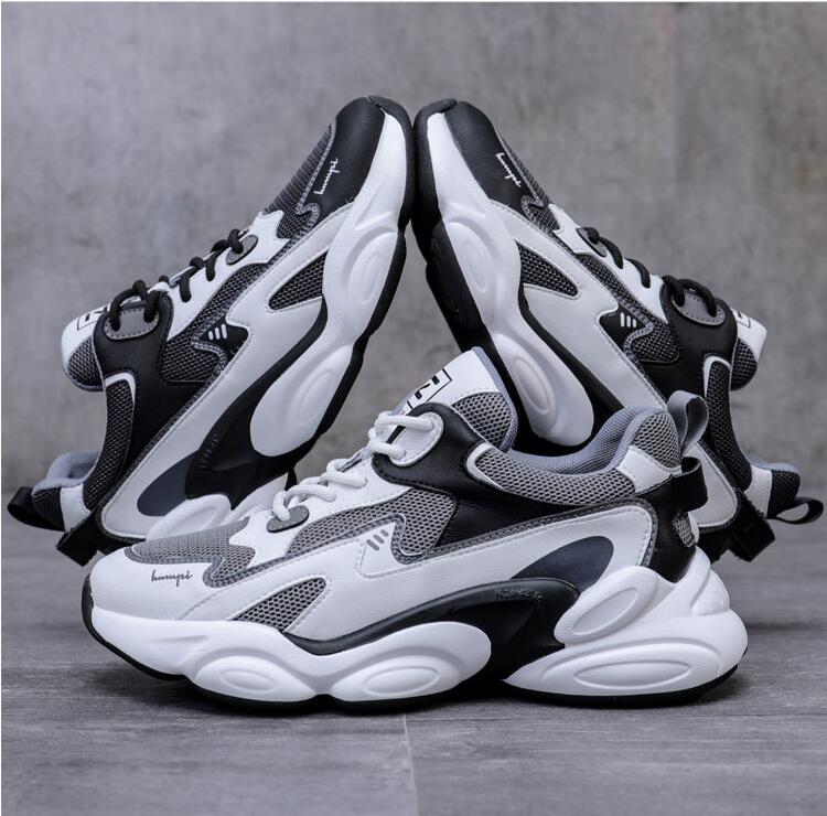 春秋冬 2色選べる スニーカー メンズ 厚底 紳士靴 ランニング スニーカー メンズ 紐靴 ジョギング シューズ 幅広 軽量 スポーツシューズ ダッドスニーカー メンズ スニーカー 厚底 シューズ ス