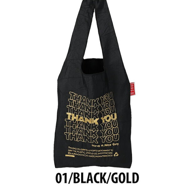 OPEN EDITIONS／THANK YOU TOTE エコバッグ GOLD - エコバッグ
