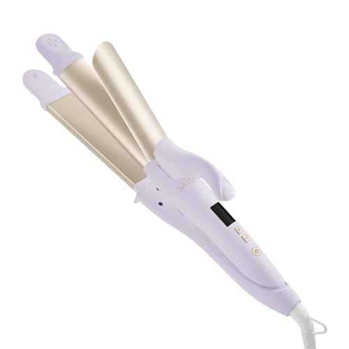 [2024年春夏限定] SALONIA サロニア 2WAY ヘアアイロン 32mm 【セレブレイトパープル】 ストレート カール アイロン コテ SL-002ACP