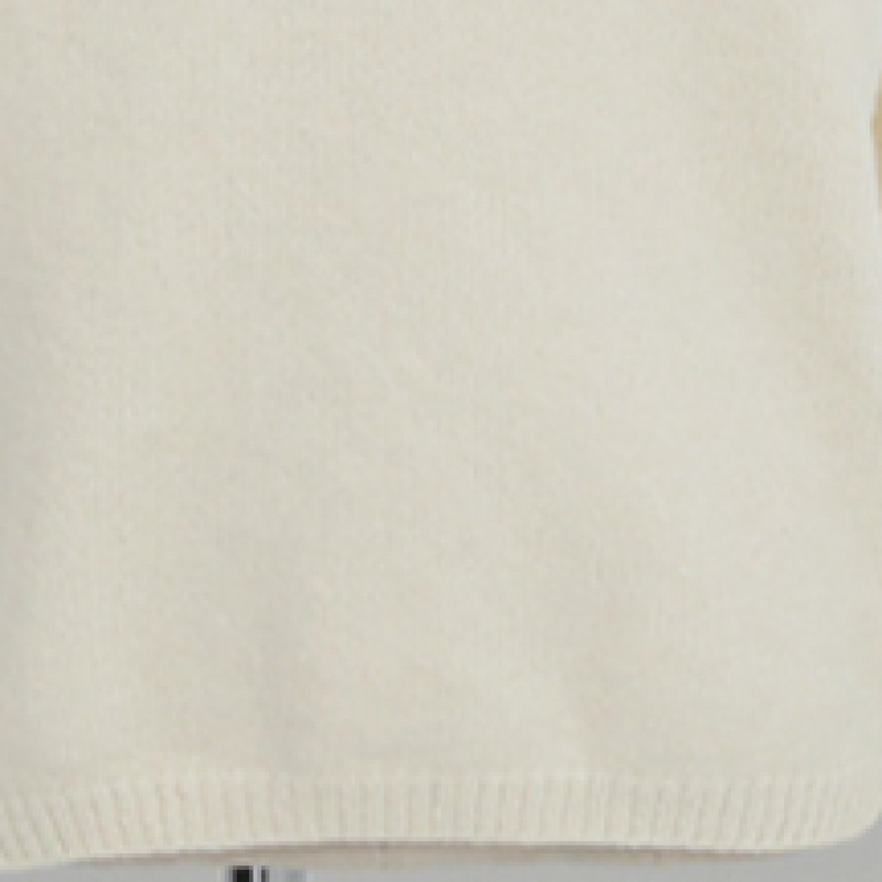 Click & Funny Mule ローズウールネックニット Click & Funny Mule ローズウールネックニット