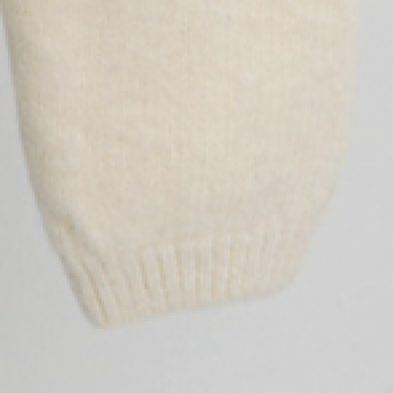 Click & Funny Mule ローズウールネックニット Click & Funny Mule ローズウールネックニット