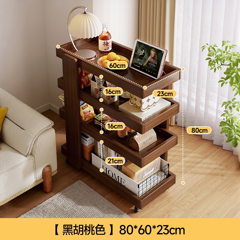 ソリッドウッドスリットスリットストレージラックウルトラシンの狭い可動トロリーホームホームリビングルーム多機能ストレージラック ソリッドウッドスリットスリットストレージラックウルトラシンの狭い可動トロリーホームホームリビングルーム多機能ストレージラック