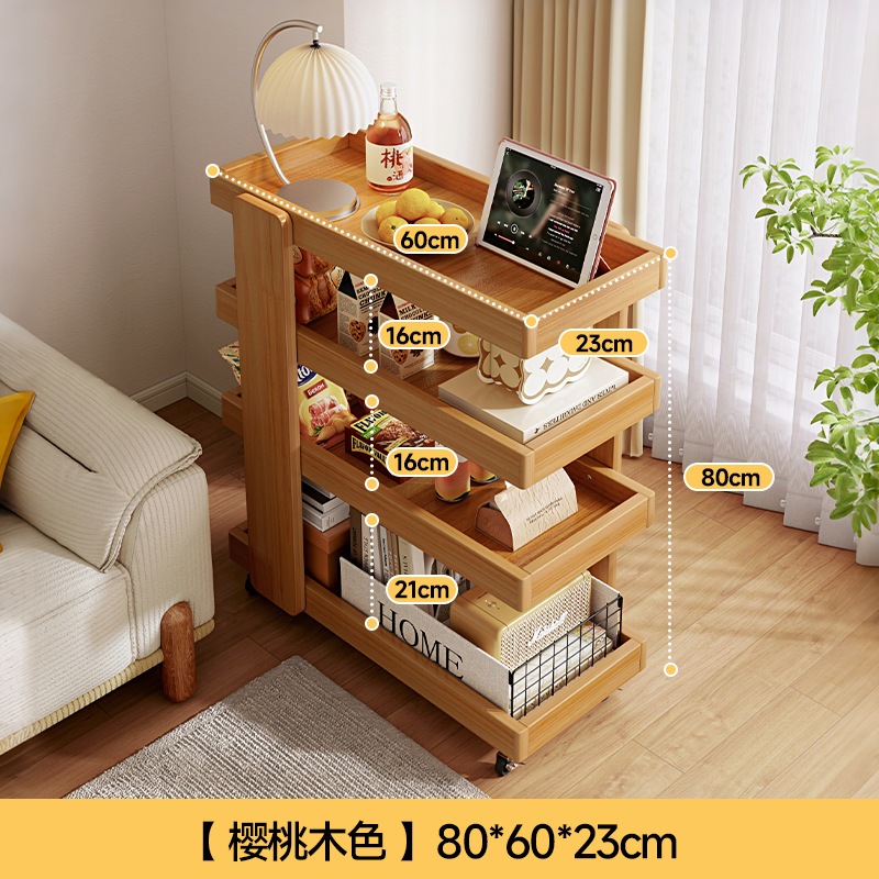 ソリッドウッドスリットスリットストレージラックウルトラシンの狭い可動トロリーホームホームリビングルーム多機能ストレージラック ソリッドウッドスリットスリットストレージラックウルトラシンの狭い可動トロリーホームホームリビングルーム多機能ストレージラック