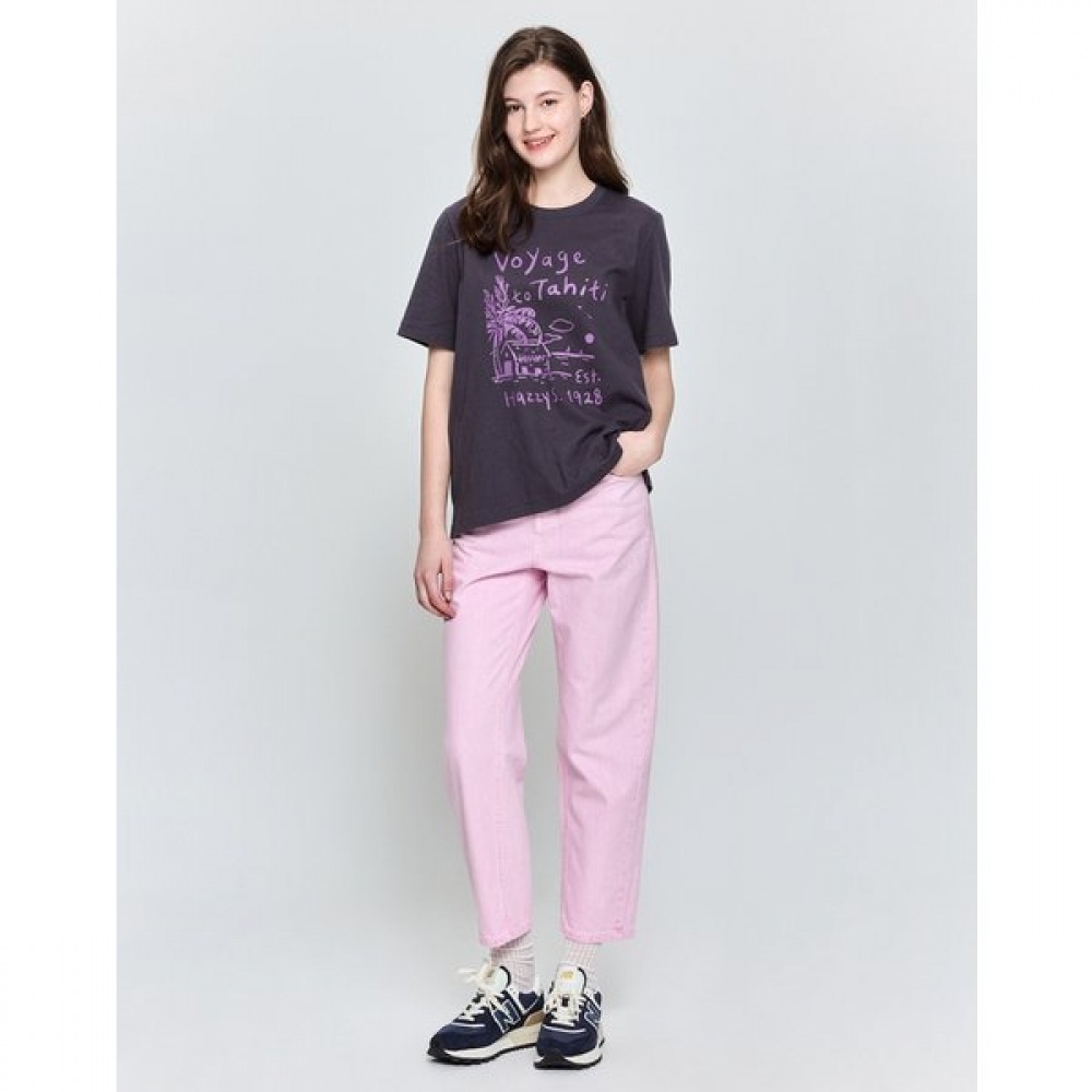 [25SS] [ハジーハリー] バレルフィットテーパードカラーダイデニム HSPA5BL71P1