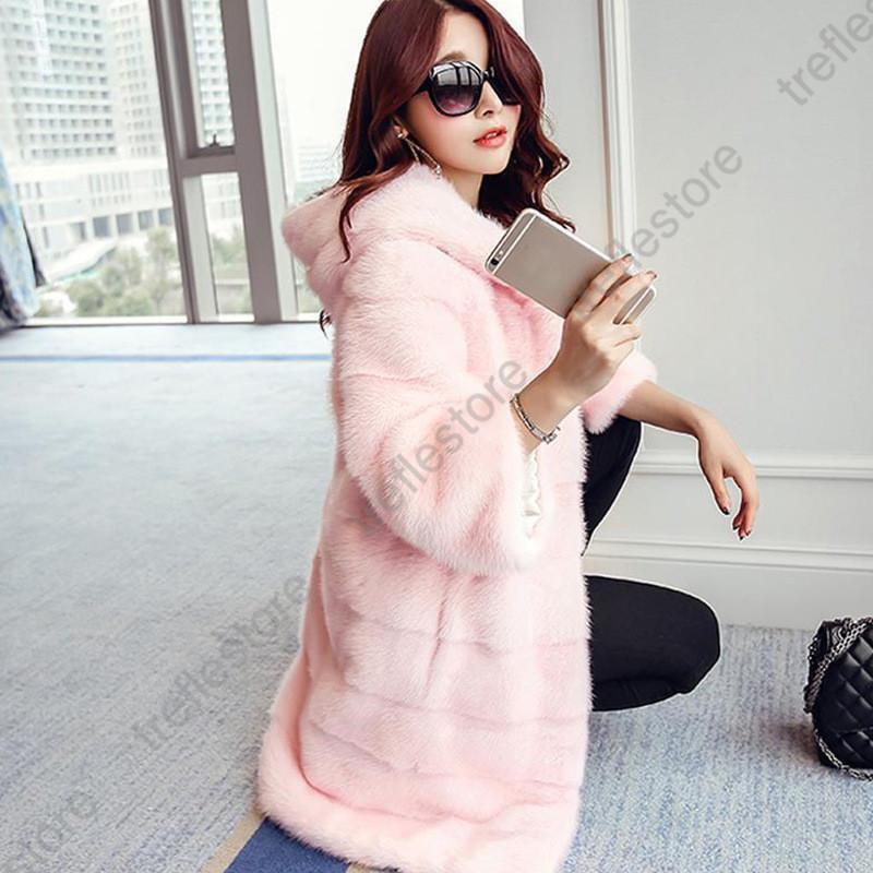 ファーコート レディース 毛皮コート トップス フード付き ロング フェイクファー 無地 カジュアル ゆったり 厚手 保温 母の日 プレゼント 秋冬
