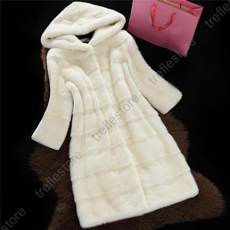 ファーコート レディース 毛皮コート トップス フード付き ロング フェイクファー 無地 カジュアル ゆったり 厚手 保温 母の日 プレゼント 秋冬