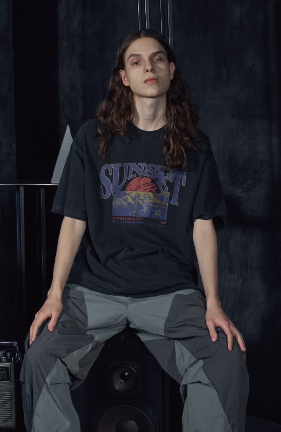 【CPGN STUDIO】23SS★ Sunset Running Pigment Short Sleeve T MUSINSA公式 | CPGN STUDIO Sunset Running Pigment Short