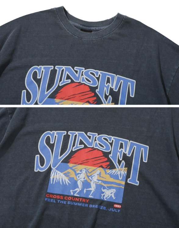 【CPGN STUDIO】23SS★ Sunset Running Pigment Short Sleeve T CPGN STUDIO】 Sunset Running Pigment Short Sleeve Tee T
