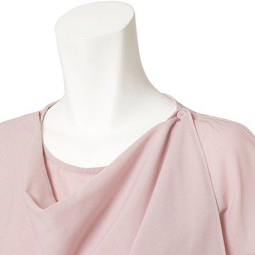 キャバドレス ナイトドレス ミディアムドレス セットアップ ツーピース フレア Aライン ハイウエスト ノースリーブ シフォン ドレープ レディース グラシア