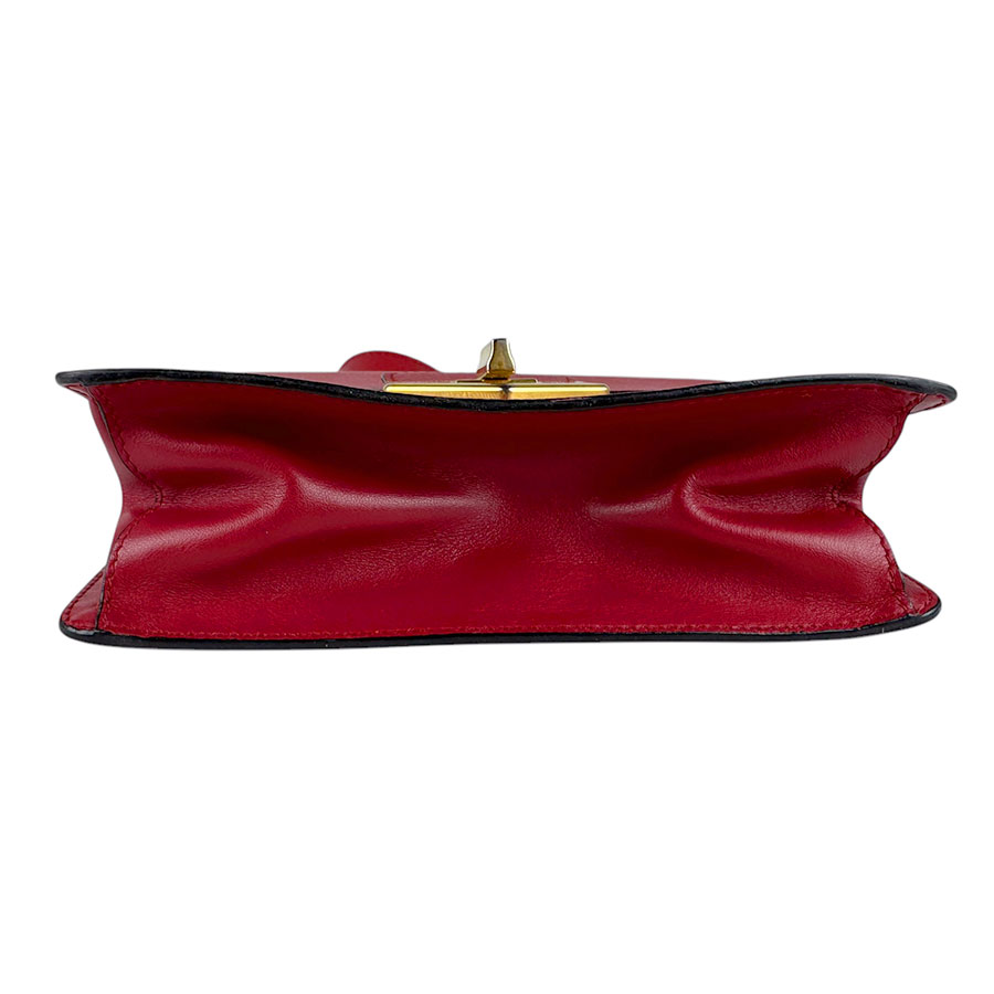 プラダ PRADA ショルダーバッグ レザー レッド ゴールド レディース z4666 プラダ PRADA ショルダーバッグ レザー レッド ゴールド レディース z4666