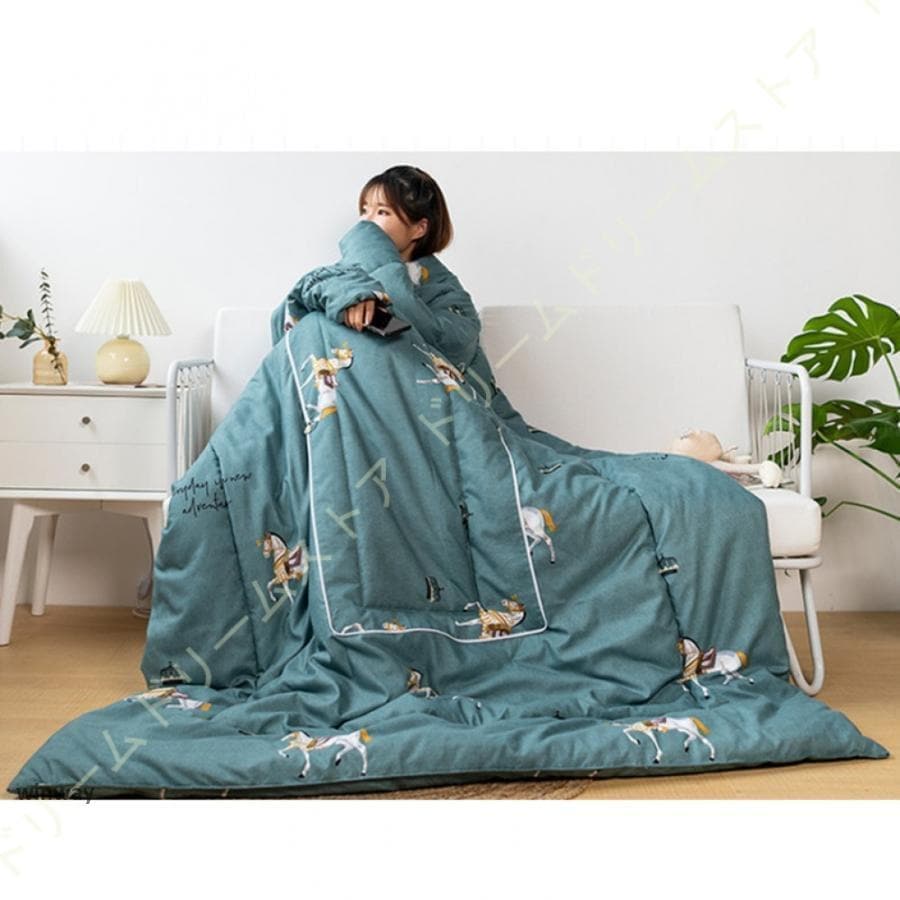 袖付き毛布 長袖 部屋着 ウェア レディースメンズ大人子供 防寒 かわいい 発熱 ゲーミング 保温 服 オーバーサイズ 着る毛布 肌触り フード付き