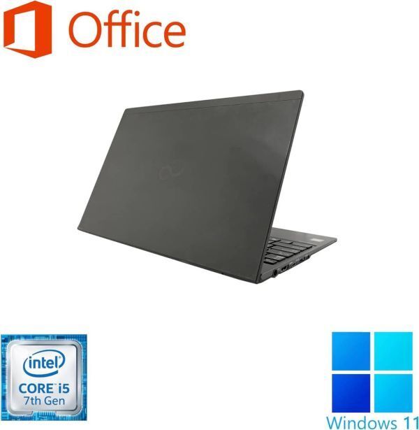 【サポート付き】富士通 U937 SSD:1000GB Webカメラ 大容量メモリー:8GB Office2021 Core i5 & ロジクール K380BK ワイヤレスキーボード