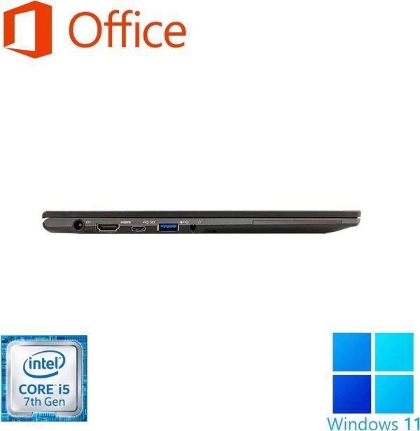 【サポート付き】富士通 U937 SSD:1000GB Webカメラ 大容量メモリー:8GB Office2021 Core i5 & ロジクール K380BK ワイヤレスキーボード