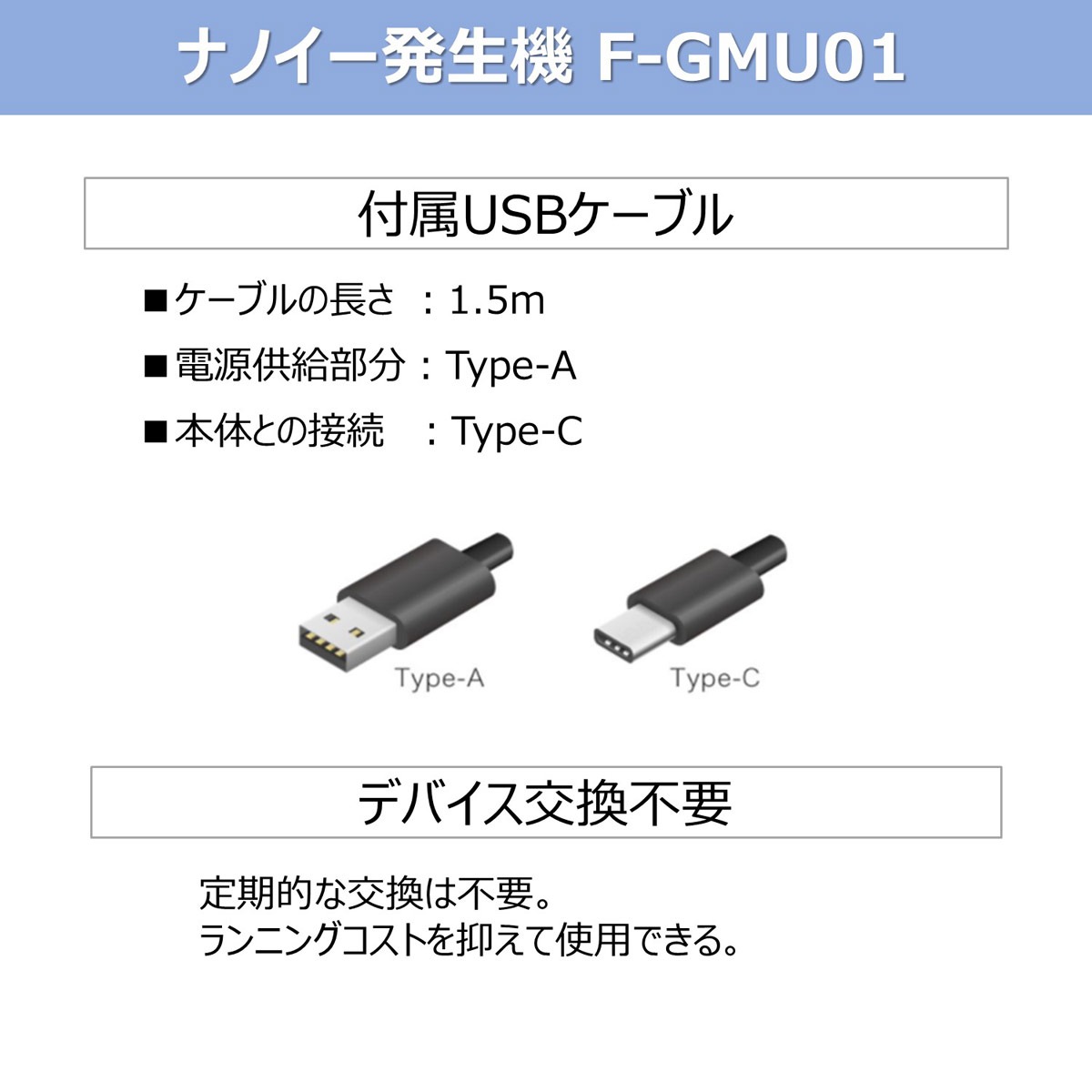 パナソニック F-GMU01-K ナノイー発生器（ブラック） FGMU01K