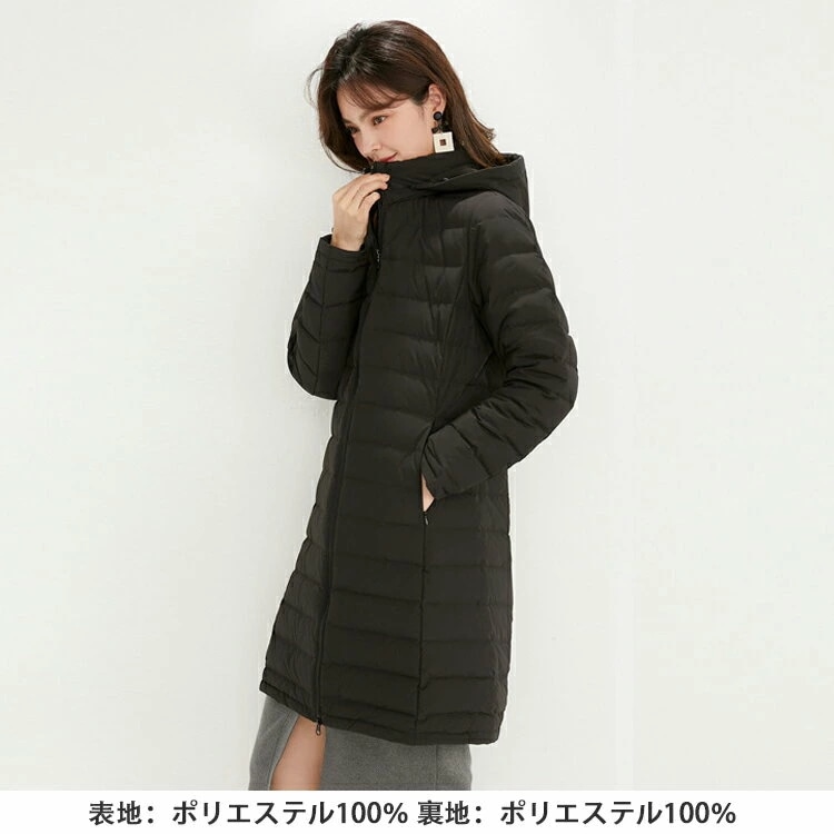 ダウンジャケット インナーダウン ロング 大きいサイズ 秋冬 防寒 雪 ジャケット ダウンコート レディース アウター お尻カバー 体型カバー 軽い 暖かい 薄型 ブラック レッド 50代 40代 3 ダウンジャケット インナーダウン ロング 大きいサイズ 秋冬 防寒 雪 ジャケット ダウンコート レディース アウター お尻カバー 体型カバー 軽い 暖かい 薄型 ブラック レッド 50代 40代 3