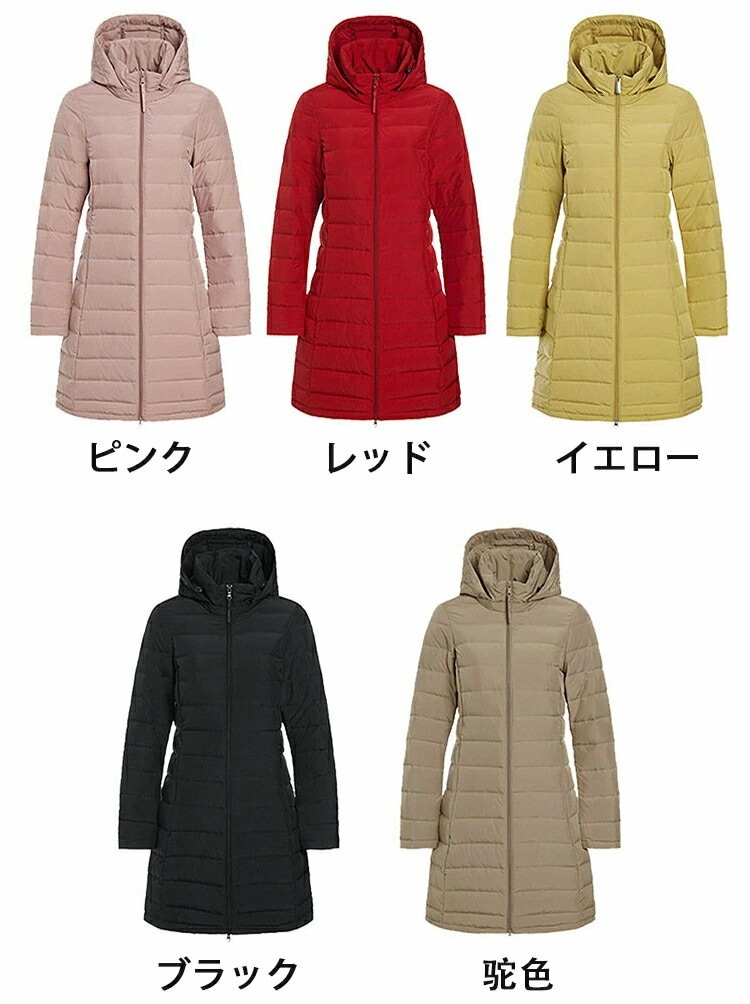 ダウンジャケット インナーダウン ロング 大きいサイズ 秋冬 防寒 雪 ジャケット ダウンコート レディース アウター お尻カバー 体型カバー 軽い 暖かい 薄型 ブラック レッド 50代 40代 3 ダウンジャケット インナーダウン ロング 大きいサイズ 秋冬 防寒 雪 ジャケット ダウンコート レディース アウター お尻カバー 体型カバー 軽い 暖かい 薄型 ブラック レッド 50代 40代 3