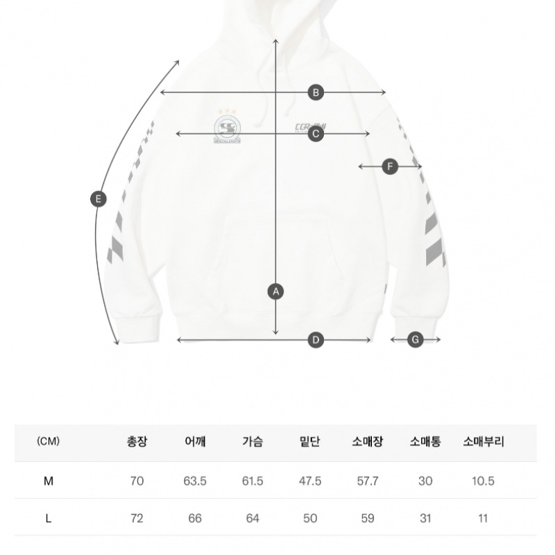 CODEGY スポーティーオーバーフィットレーシングパーカー_オフホワイト CODEGY スポーティーオーバーフィットレーシングパーカー_オフホワイト