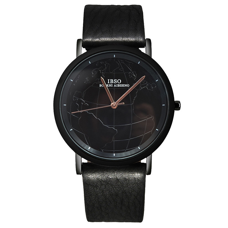 Ibso 3619男性防水ベルト世界図シンプルファッションファッション学生腕時計個性的なプレゼント Ibso 3619男性防水ベルト世界図シンプルファッションファッション学生腕時計個性的なプレゼント