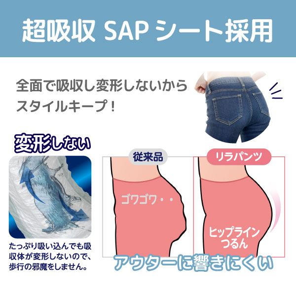 リラパッド パンツ + (プラス) 大人用 尿取りパッド 薄型 オーガニックコットン 2回吸収 35cm 紙おむつ 30枚15個セット(450枚) リラパッド パンツ + (プラス) 大人用 尿取りパッド 薄型 オーガニックコットン 2回吸収 35cm 紙おむつ 30枚15個セット(450枚)