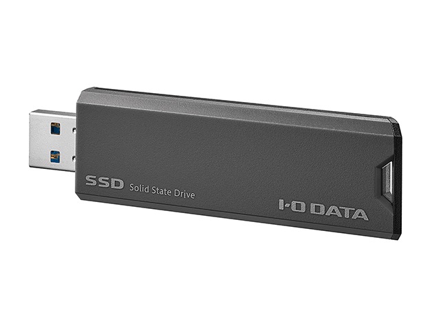 I/Oデータ USB 10Gbps(USB 3.2 Gen2)対応 スティックSSD 2TB(グレー×ブラック) SSPSUS2GR I/Oデータ USB 10Gbps(USB 3.2 Gen2)対応 スティックSSD 2TB(グレー×ブラック) SSPSUS2GR