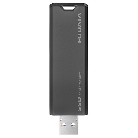 I/Oデータ USB 10Gbps(USB 3.2 Gen2)対応 スティックSSD 2TB(グレー×ブラック) SSPSUS2GR I/Oデータ USB 10Gbps(USB 3.2 Gen2)対応 スティックSSD 2TB(グレー×ブラック) SSPSUS2GR