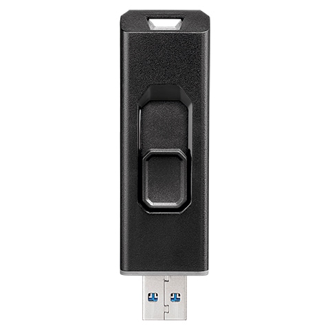 I/Oデータ USB 10Gbps(USB 3.2 Gen2)対応 スティックSSD 2TB(グレー×ブラック) SSPSUS2GR I/Oデータ USB 10Gbps(USB 3.2 Gen2)対応 スティックSSD 2TB(グレー×ブラック) SSPSUS2GR