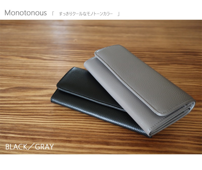 ]レザーギャルソン長財布 牛革シュリンク本革 ロングウォレット 小銭が見やすい シンプル 使いやすい プレゼントにも