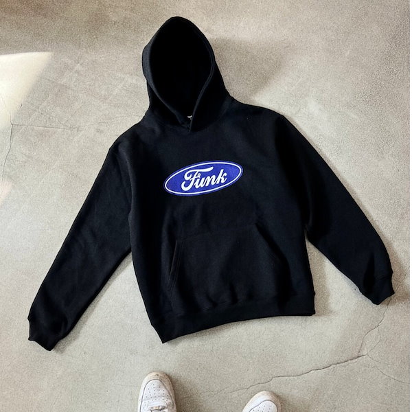 [BTS-V] テテ着用 Funk Logo Hoodie - Black パーカー