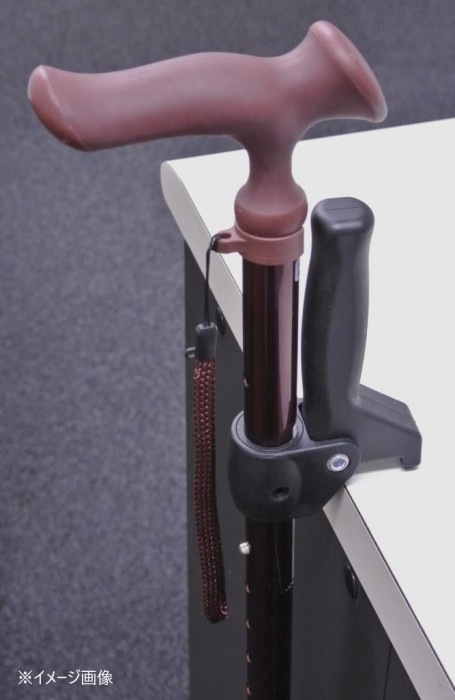 フジホーム ステッキ 杖 かるがもオム 補助グリップ付 千鳥格子 (受注生産品) WB3830 フジホーム ステッキ 杖 かるがもオム 補助グリップ付 千鳥格子 (受注生産品) WB3830