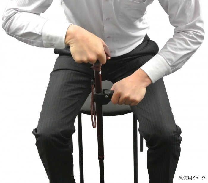 フジホーム ステッキ 杖 かるがもオム 補助グリップ付 千鳥格子 (受注生産品) WB3830 フジホーム ステッキ 杖 かるがもオム 補助グリップ付 千鳥格子 (受注生産品) WB3830