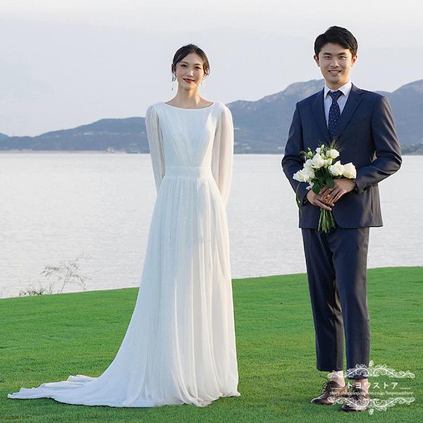 ウェディングドレス　男女セット　中国ウェディング韓国ウェディング　M ウェディングドレス男女セット中国ウェディング韓国ウェディングM