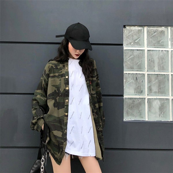 新品タグ付き 9090 カモフラ柄 長袖トップス 90 Logo Camo