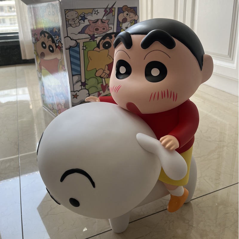 【配送料無料】 クレヨンしんちゃんシリーズしんちゃん乗りシロ阿呆乗りシロ1：1超大型置物ぬいぐるみ置物プレゼント