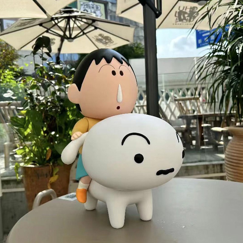 【配送料無料】 クレヨンしんちゃんシリーズしんちゃん乗りシロ阿呆乗りシロ1：1超大型置物ぬいぐるみ置物プレゼント