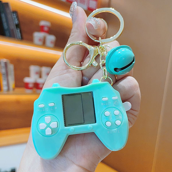 ゲーム機キーホルダー×6個 Qoo10] ハンドルゲーム機キーホルダー子供用かわい