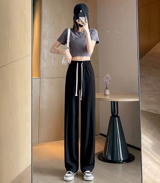 ボトムス パンツ ストレートパンツ カジュアルパンツ レギュラー丈 ストレート ポケット ハイウエスト ウエストゴム 伸縮性 かわいい 大人可愛い シンプル カジュアル 大人 おしゃれ お洒落 かっこ