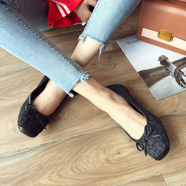 Qoo10] レオパード柄 フラットシューズ 豹柄 バ