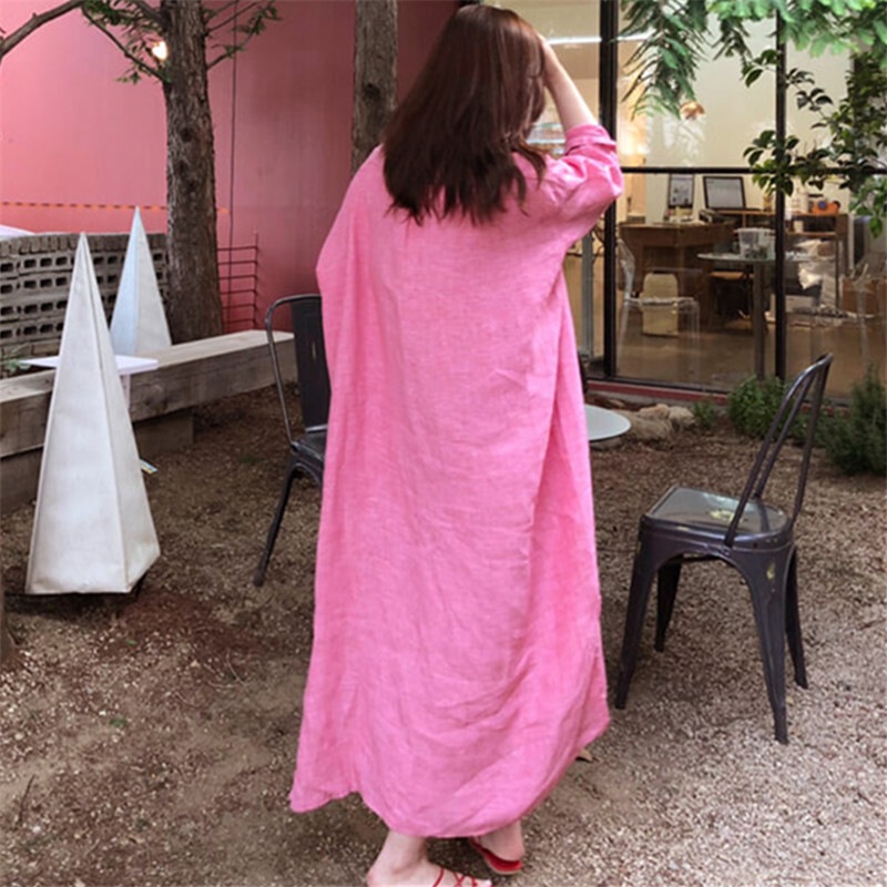 ワンピース レディース シャツワンピ リゾートワンピ スキッパーシャツ 膝下 マキシ丈 袖あり 長袖 スタンドカラー リネン 綿 夏 春 秋 無地 カジュアル シンプル グレージュ ピンク XL ワンピース レディース シャツワンピ リゾートワンピ スキッパーシャツ 膝下 マキシ丈 袖あり 長袖 スタンドカラー リネン 綿 夏 春 秋 無地 カジュアル シンプル グレージュ ピンク XL