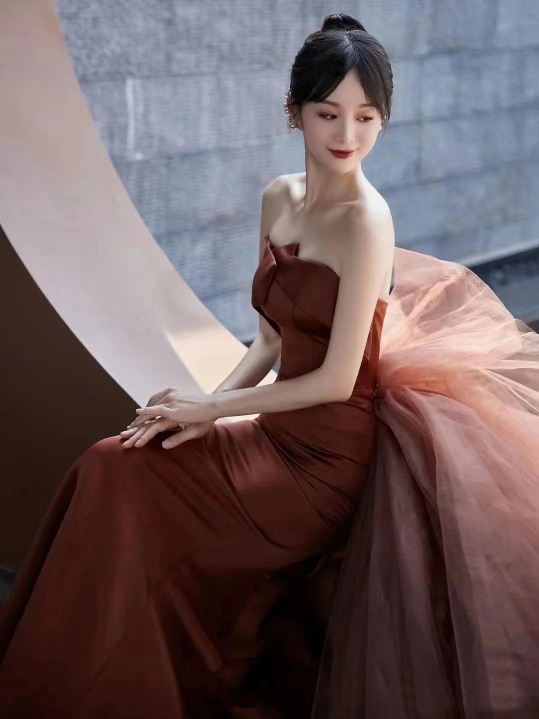 ライトウェディングドレス イブニングドレス 女性花嫁 結婚式 感 ブテール 乾杯ドレス ライトウェディングドレス イブニングドレス 女性花嫁 結婚式 感 ブテール 乾杯ドレス