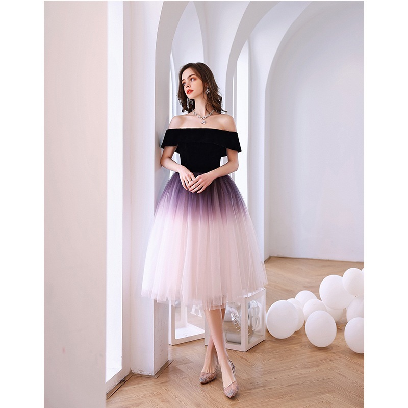 韓国ファッション ウェディングドレスタキシード 二次会 花嫁 海外挙式 お呼ばれドレス フォト 披露宴演奏会用ドレス 発表会 ピアノ Aライン グラデーションのウェディングドレス