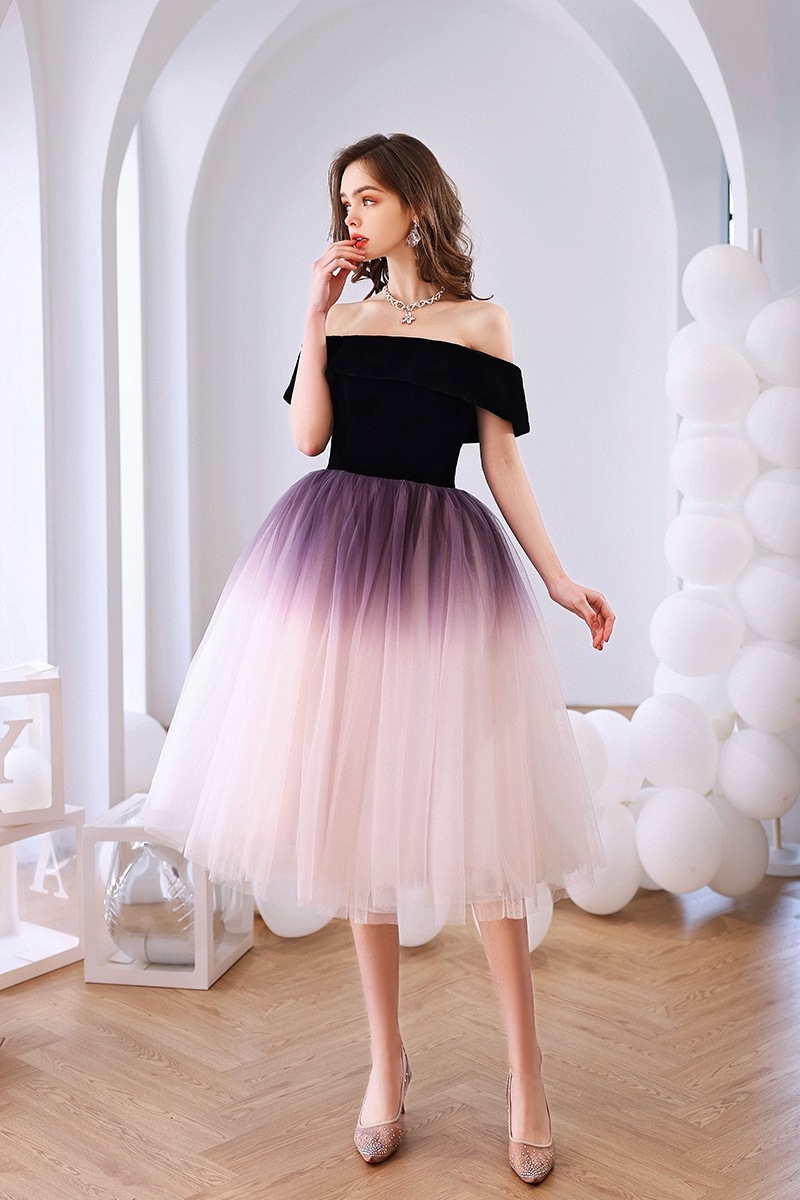 韓国ファッション ウェディングドレスタキシード 二次会 花嫁 海外挙式 お呼ばれドレス フォト 披露宴演奏会用ドレス 発表会 ピアノ Aライン グラデーションのウェディングドレス