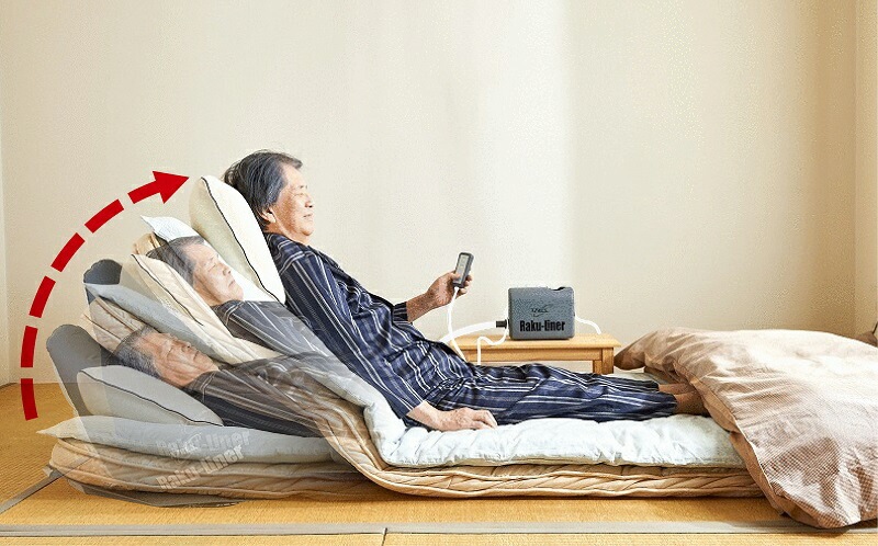 エアーリクライニングマット ラクライナー AX-042a Raku-Liner 電動エアポンプ式ラクライナー エアーリクライニングマット ラクライナー AX-042a Raku-Liner 電動エアポンプ式ラクライナー